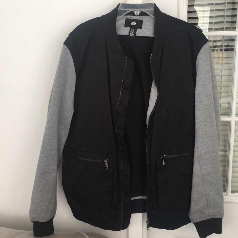 H&M black two tone jacket